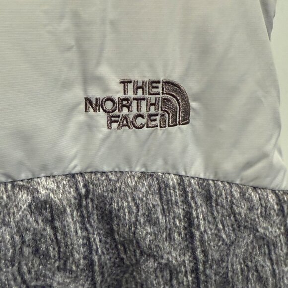 Vintage North Face Nuptse 700 Puffer Vest - RARE Gray Sweater Print - Womens XL - Picture 3 of 14